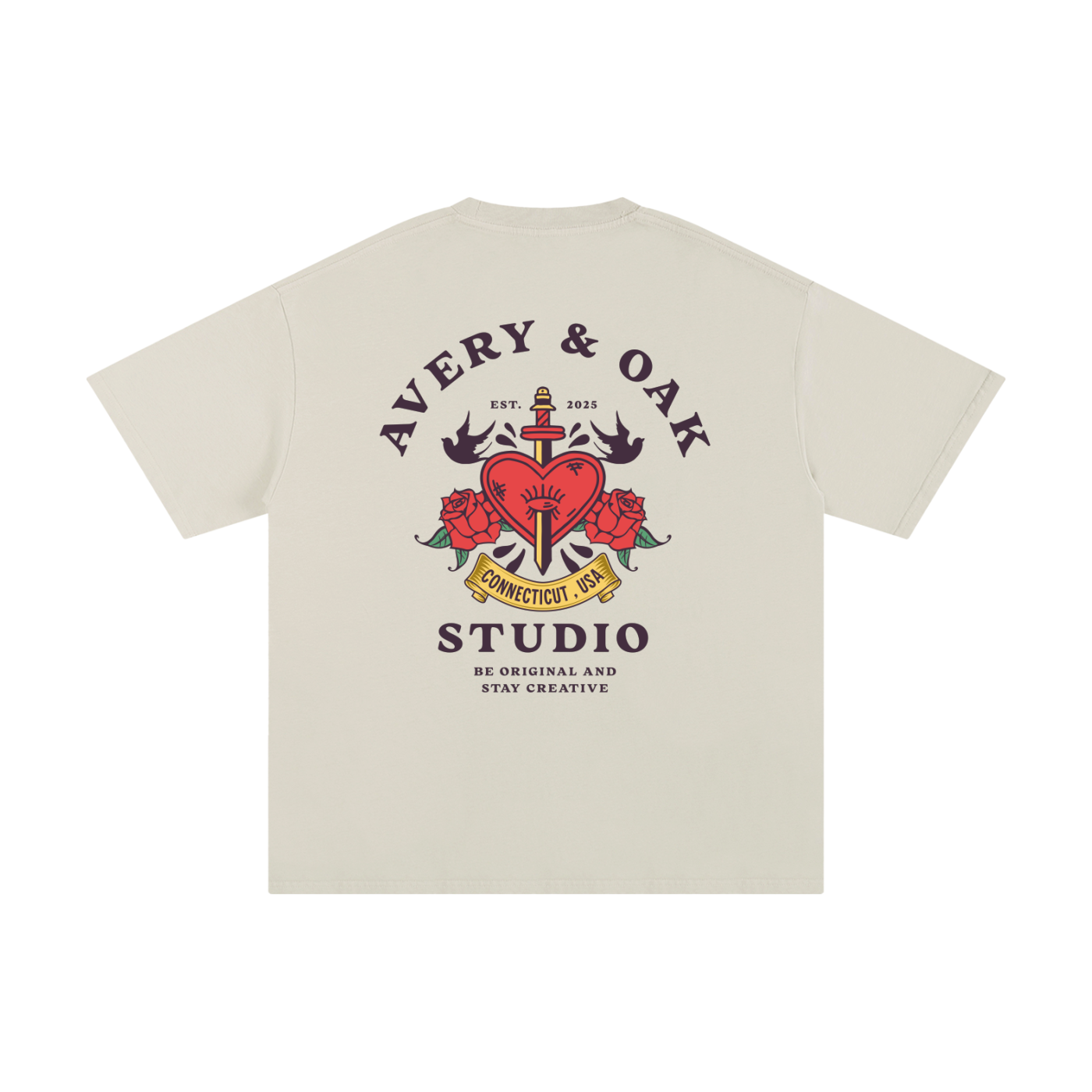 OLD SCHOOL HEART Unisex Cotton T-Shirt