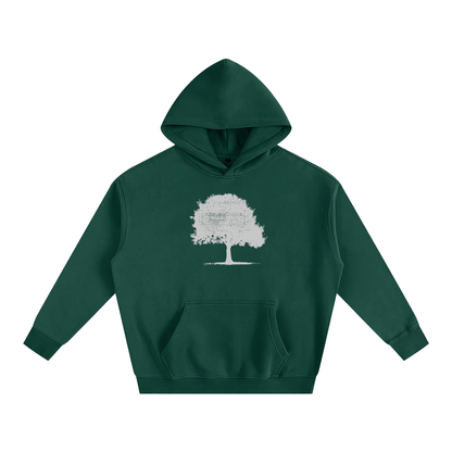 Oak Tree Logo Oversize Fleeced Hoodie