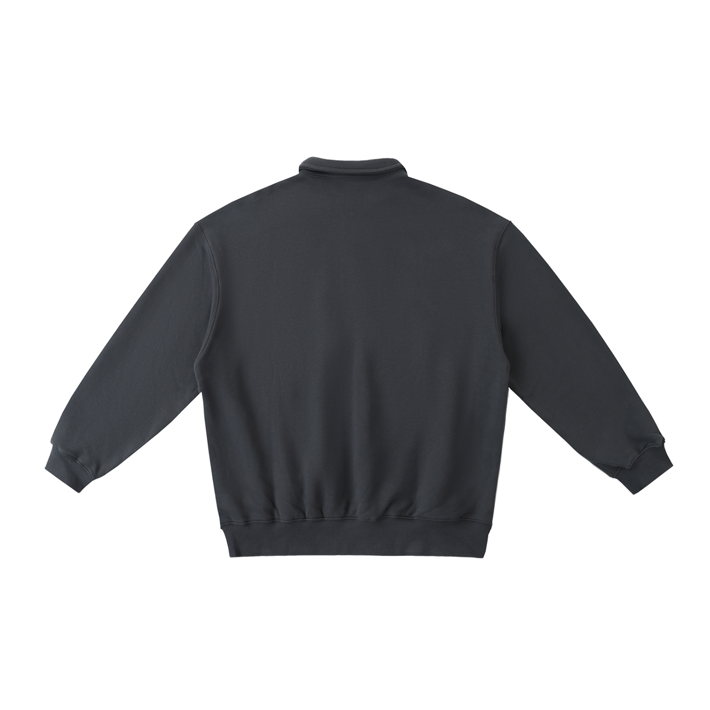 Minimal Traveler Heavyweight Polo-Collar Sweatshirt