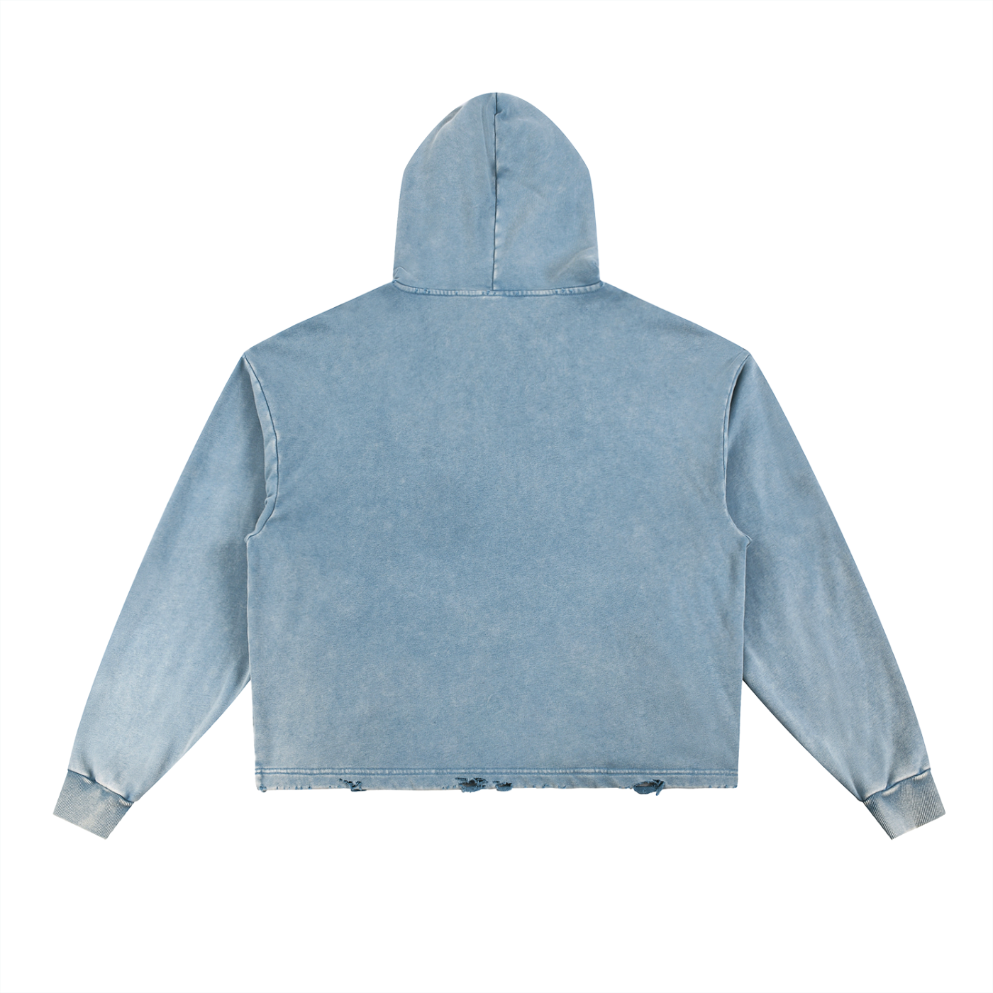 Minimal Traveler Vintage Faded Frayed-Hem Hoodie