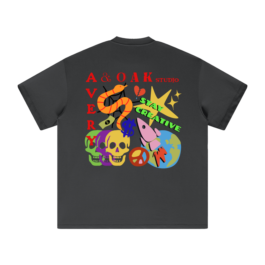 STAY CREATIVE! Heavyweight Earth Tone T-Shirt