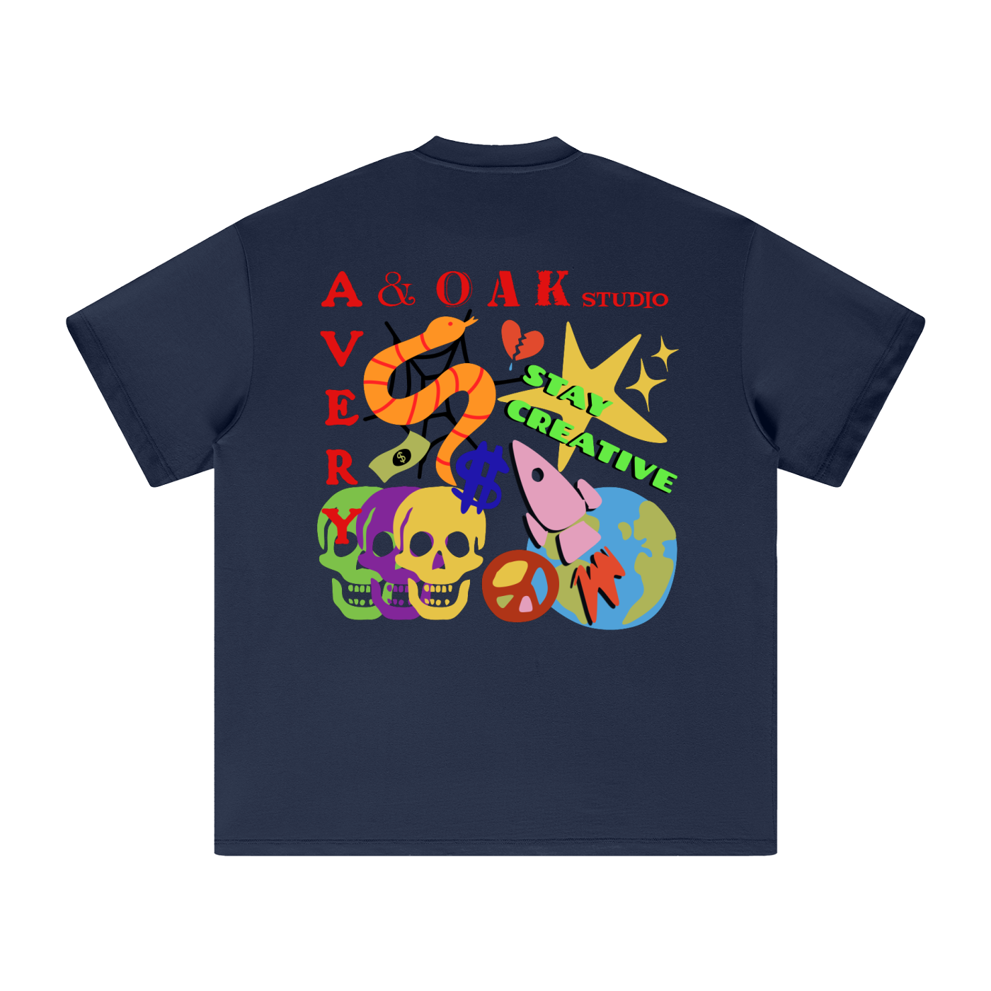 STAY CREATIVE! Heavyweight Earth Tone T-Shirt