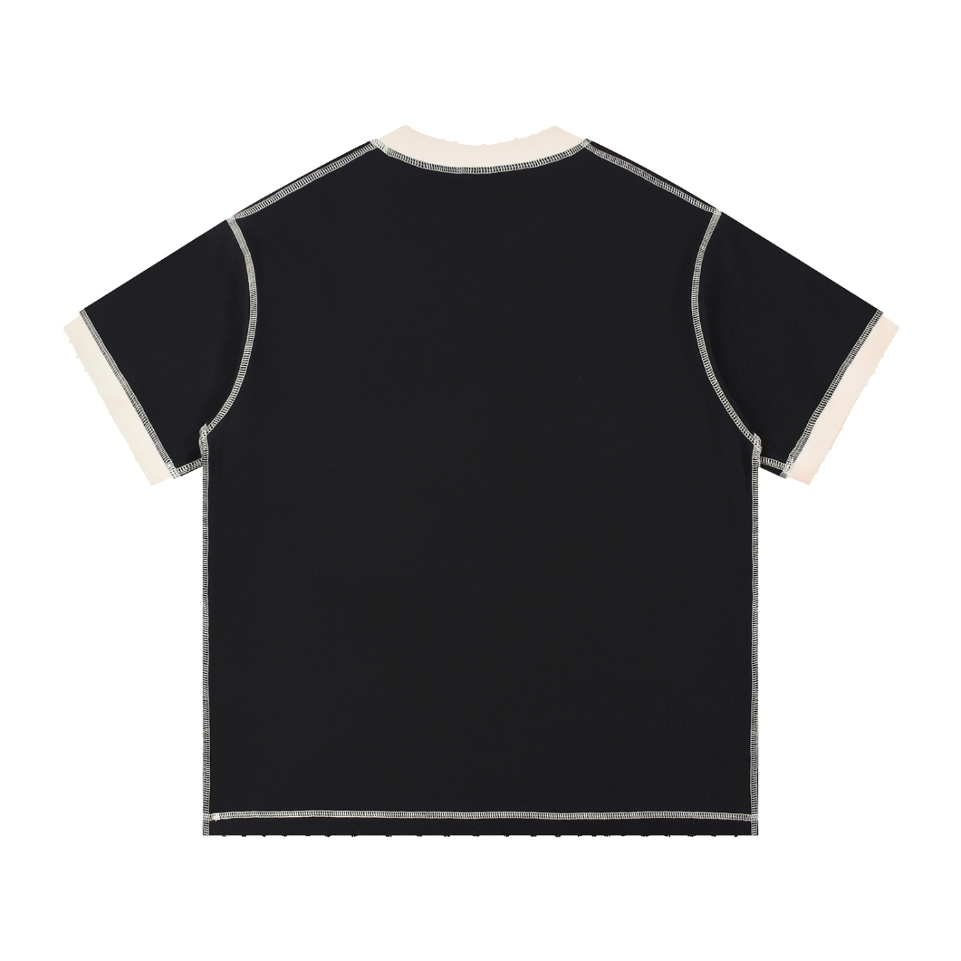 Minimal Traveler Contrast-Stitched Cotton T-Shirt