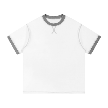 Minimal Traveler Contrast-Stitched Cotton T-Shirt