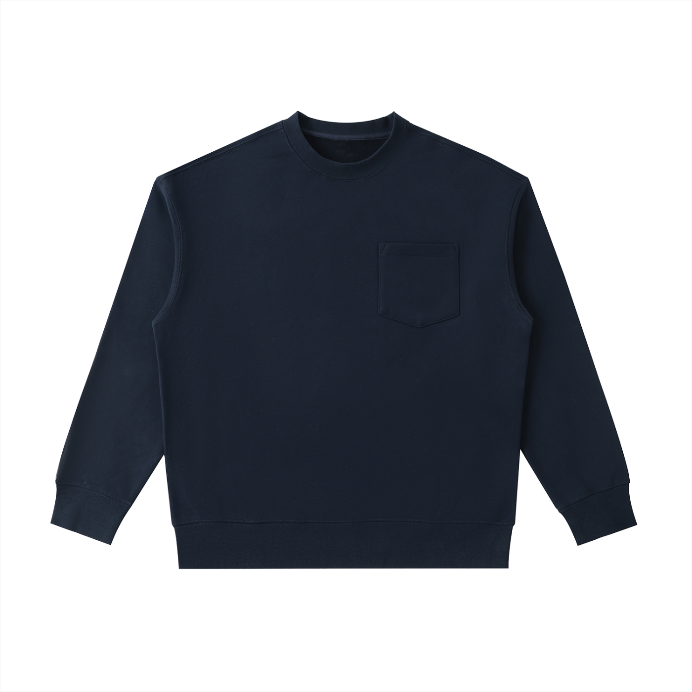 Minimal Traveler Heavyweight Patch Pocket Crewneck Sweatshirt