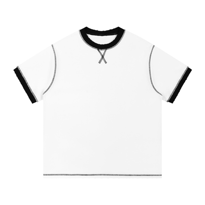 Minimal Traveler Contrast-Stitched Cotton T-Shirt