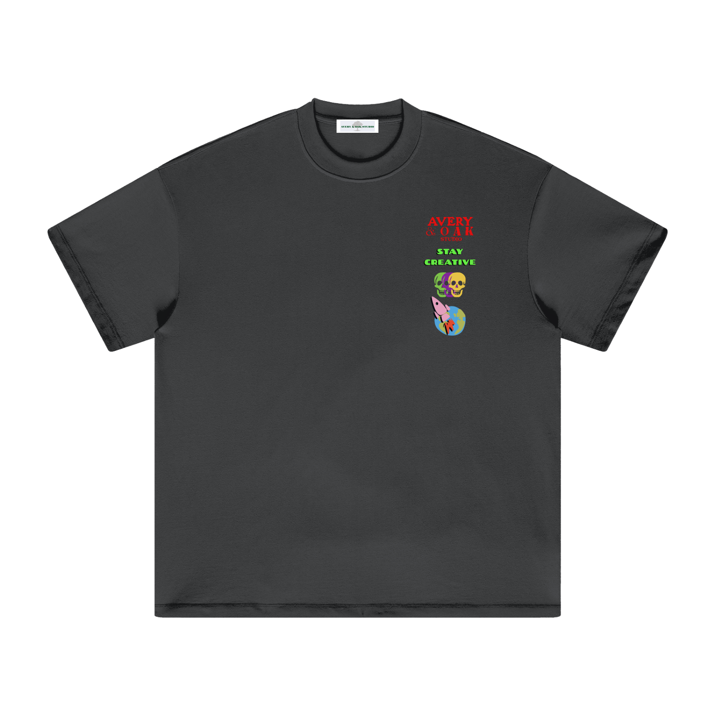 STAY CREATIVE! Heavyweight Earth Tone T-Shirt