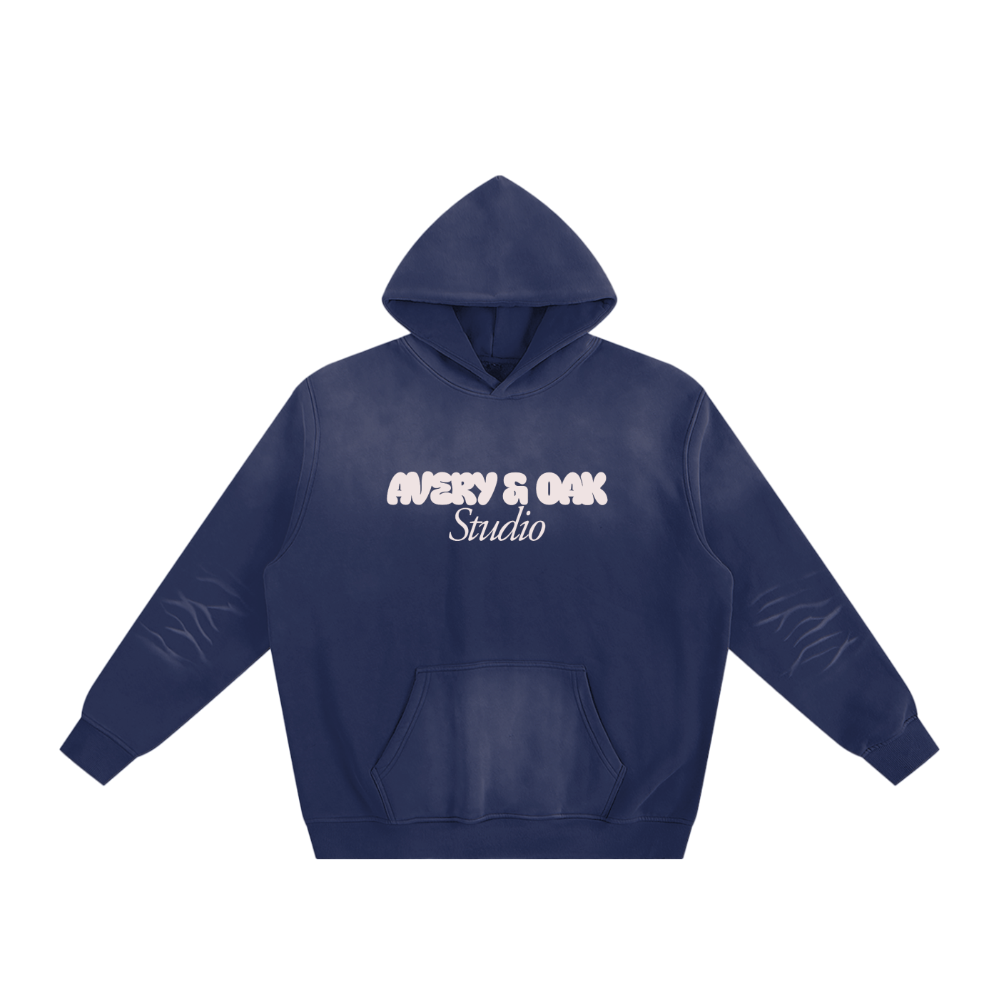 Avery & Oak Studio Sunfaded Unisex Fleeced Hoodie