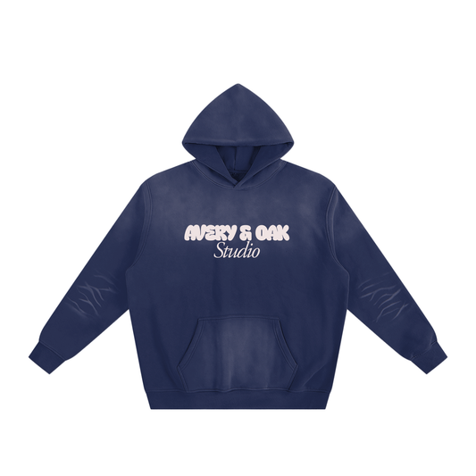 Avery & Oak Studio Sunfaded Unisex Fleeced Hoodie