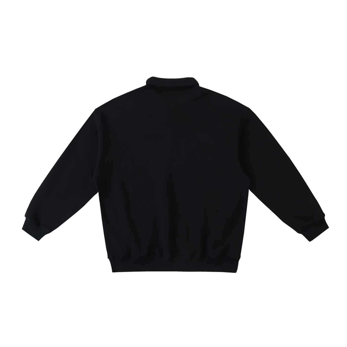 Minimal Traveler Heavyweight Polo-Collar Sweatshirt