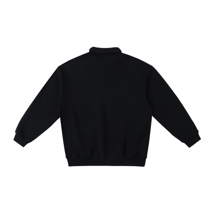 Minimal Traveler Heavyweight Polo-Collar Sweatshirt