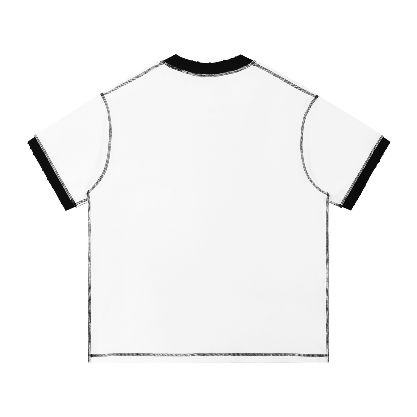 Minimal Traveler Contrast-Stitched Cotton T-Shirt