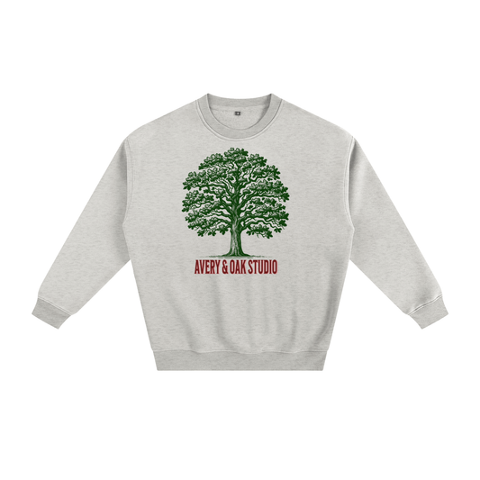 Avery & Oak Studio Oak Tree Fleeced Sweatshirt Unisex