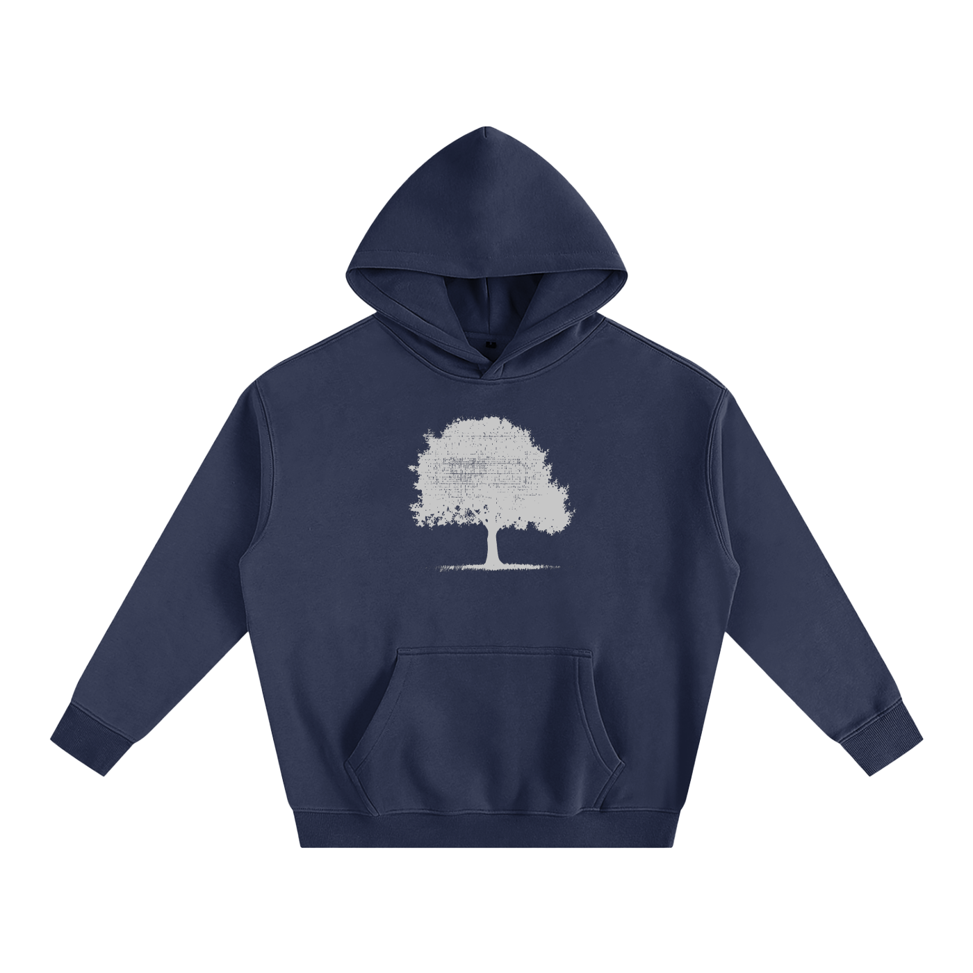 Oak Tree Logo Oversize Fleeced Hoodie