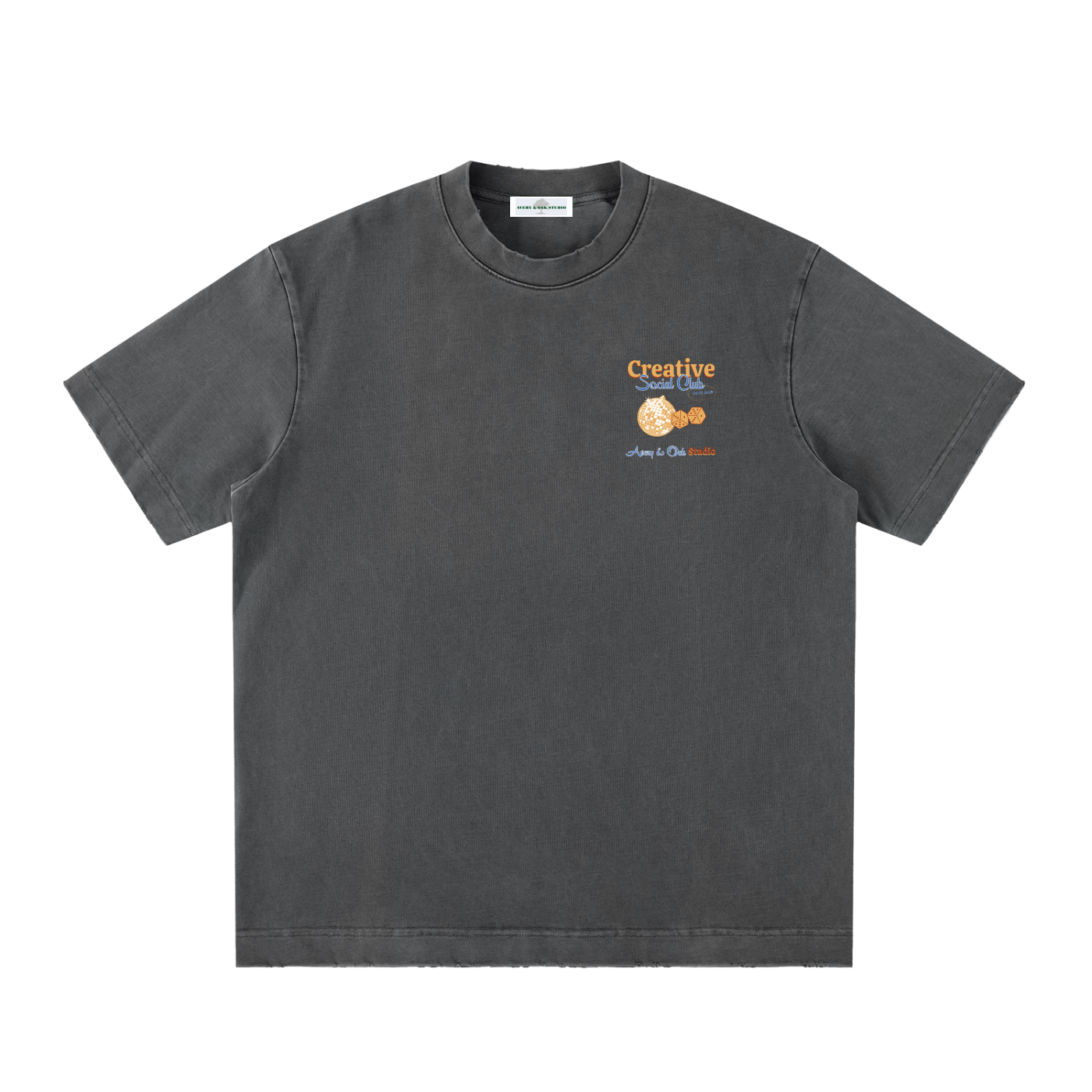 Social Club Heavyweight Vintage Washed Frayed T-Shirt