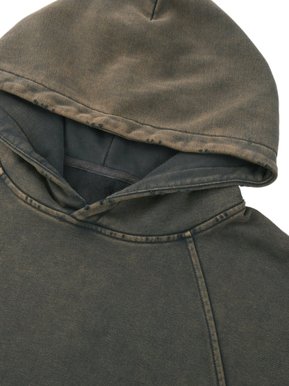 Minimal Traveler Vintage Faded Frayed-Hem Hoodie